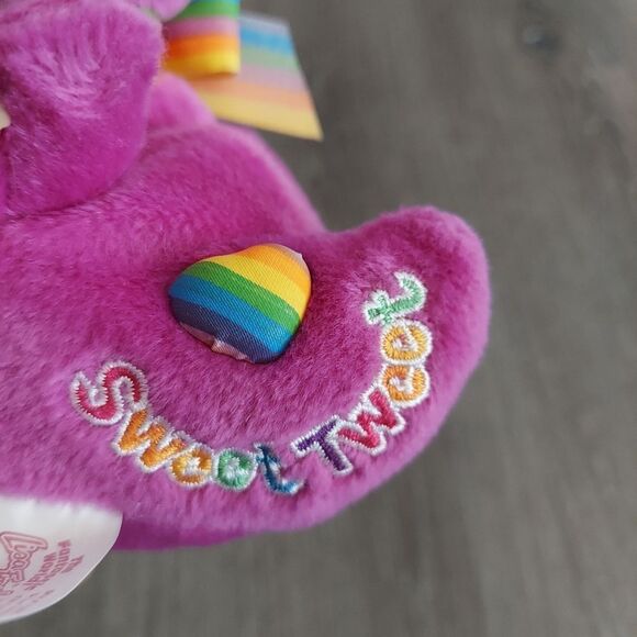 Vintage 1998 Lisa Frank Sweet Tweet Purple Duck Plush Stuffed Toy - Picture 9 of 9